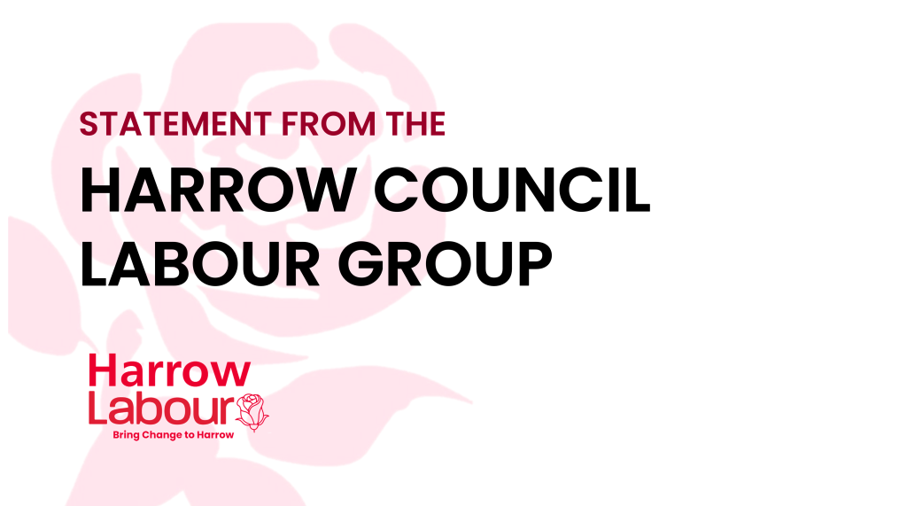 Statement from the Harrow Council Labour Group
