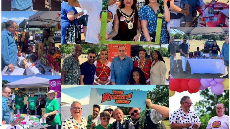 Montage of images from the Roxeth Show